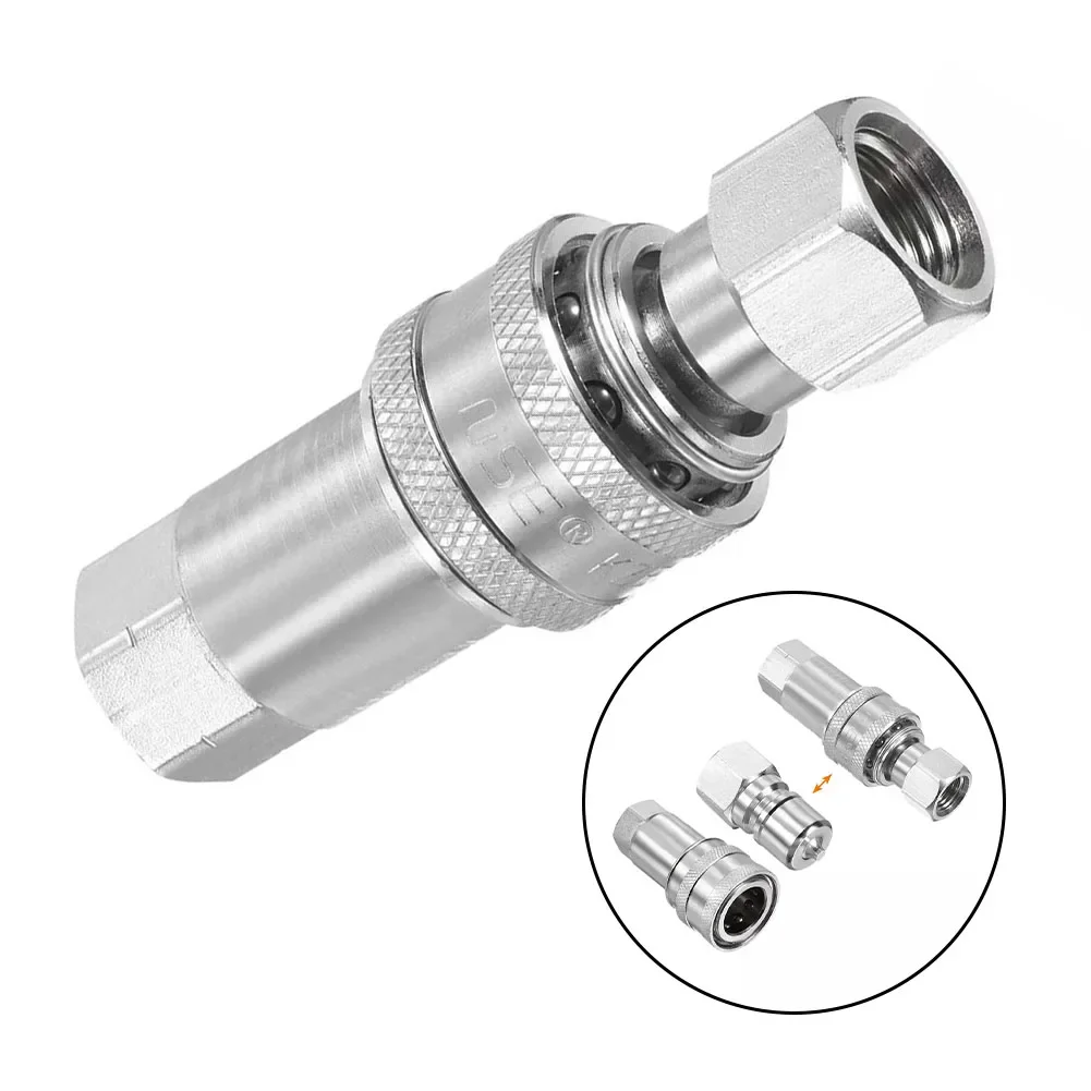 ustawić 1 zestaw hydraulicznych szybkozłączy M14x1 5 mm z gwintem wewnętrznym Złączka hydrauliczna szybkozłącza
