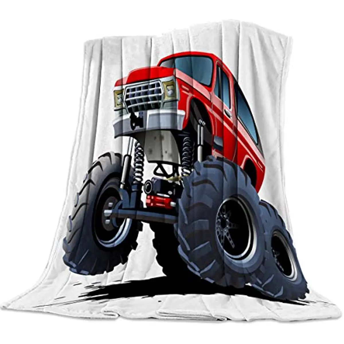 

Ультрамягкое Фланелевое Флисовое одеяло для кровати, мультяшный монстр-Трак, покрывало, всесезонное теплое пушистое светильник кое удобное плюшевое одеяло