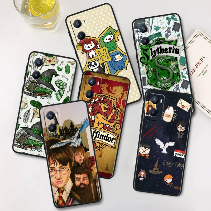 Harrys Potters Malfoy для OPPO A96 A94 A93 A77 A76 A73 A57 A56S A55 A53S A31 A16 A15S AX7 A1K A9 A5, черная Коридорная