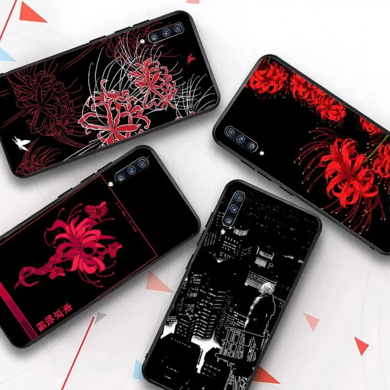 

Anime Tokyo Ghoul Flower Phone Case for Samsung A51 A30s A52 A71 A12 for Huawei Honor 10i for OPPO vivo Y11 cover