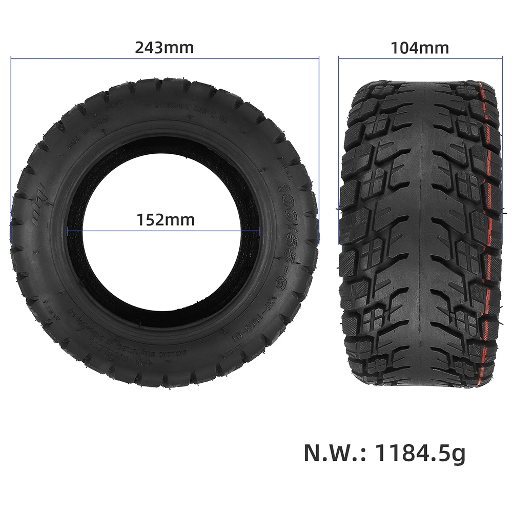 

Tubeless Tyre Tire Gas Nozzle Parts Replacements Rubber 100/55-6 11 Inch Accessories Black Outdoor Sports Durable