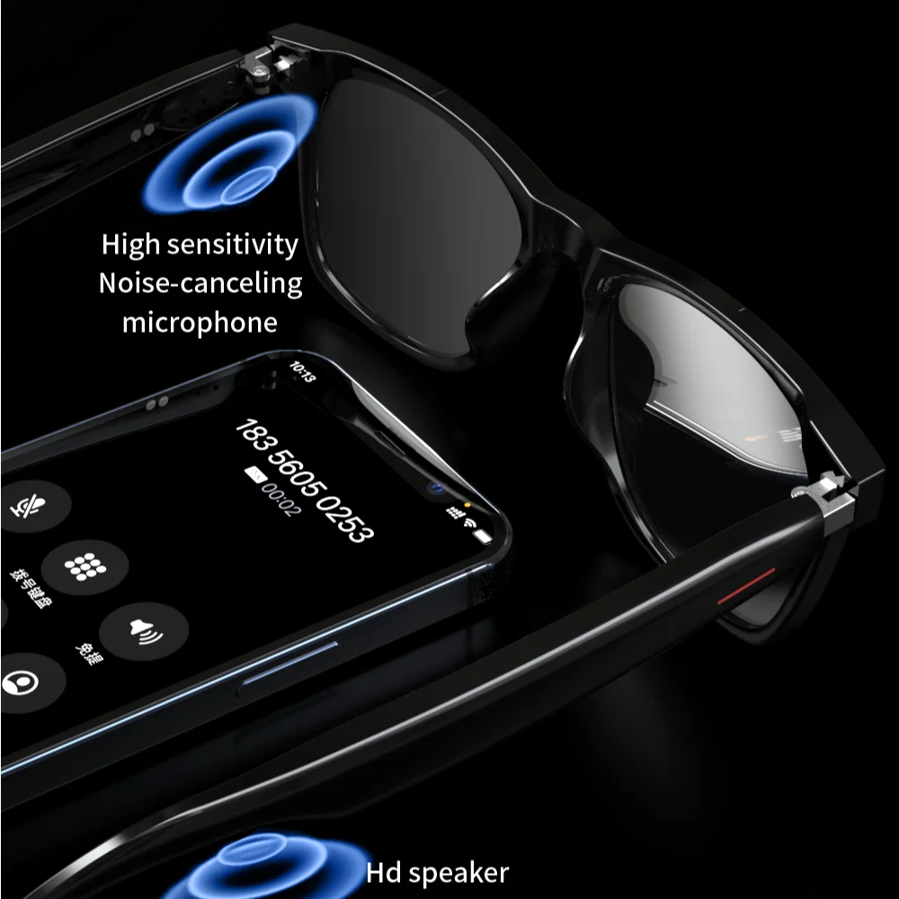 Смарт-очки со сменной оправой и поддержкой Bluetooth 5 0