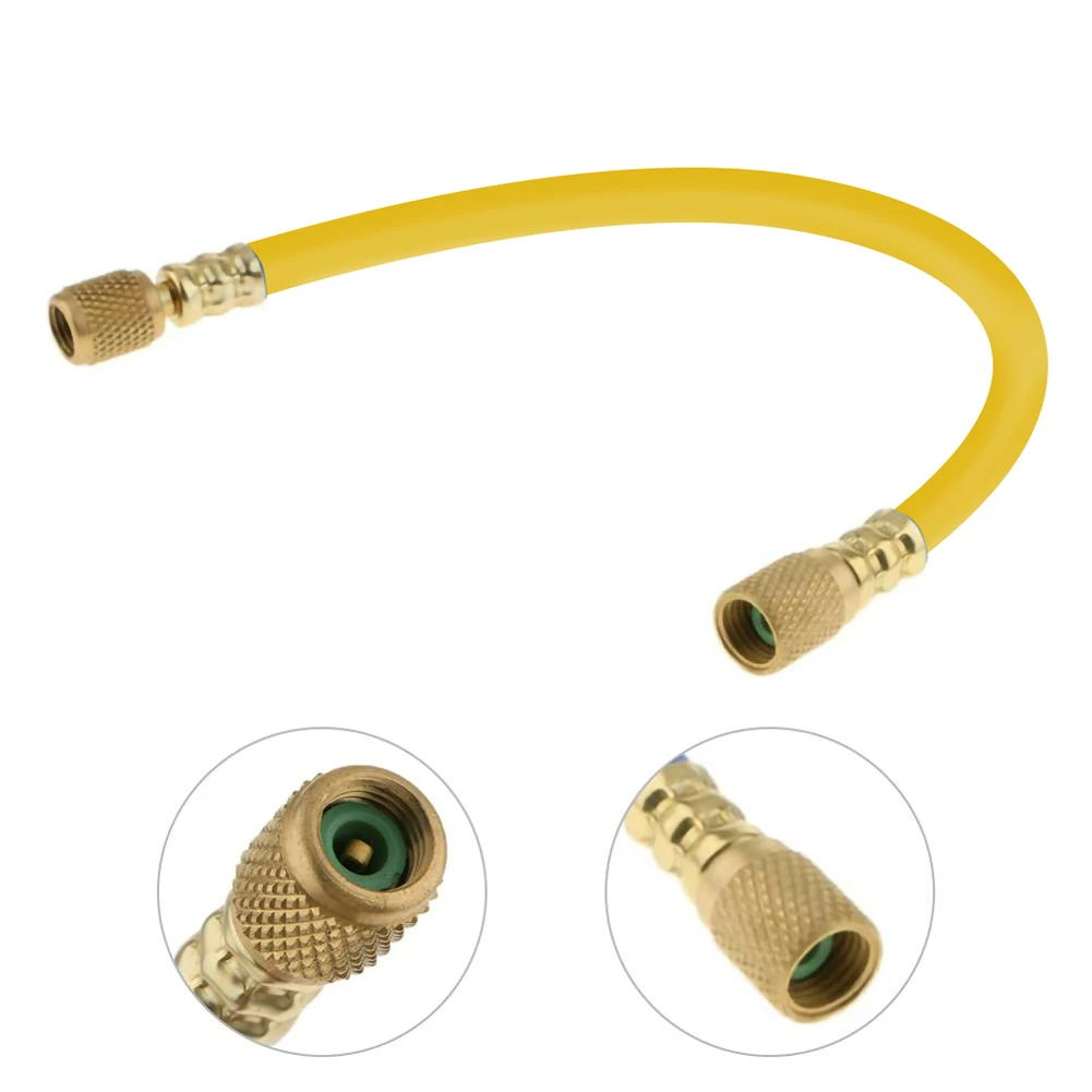 

R134A Refrigerant Measuring Hose Gauge Fluoride Tool Kit 600~300 PSI Air Conditioning Pipe 25cm Car Recharge Hose Accessories