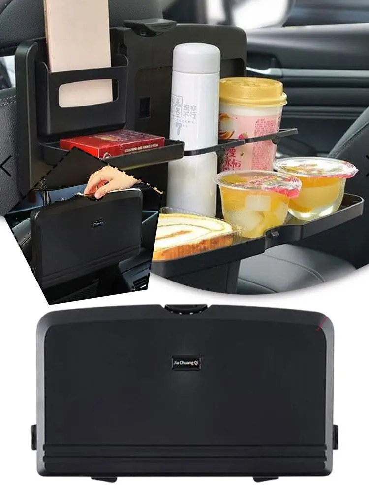 

Car Back Seat Tray Table Car Rear Seat Organizer With Folding Table For Food Laptop Foldable Table Tray Travel Storage Bag