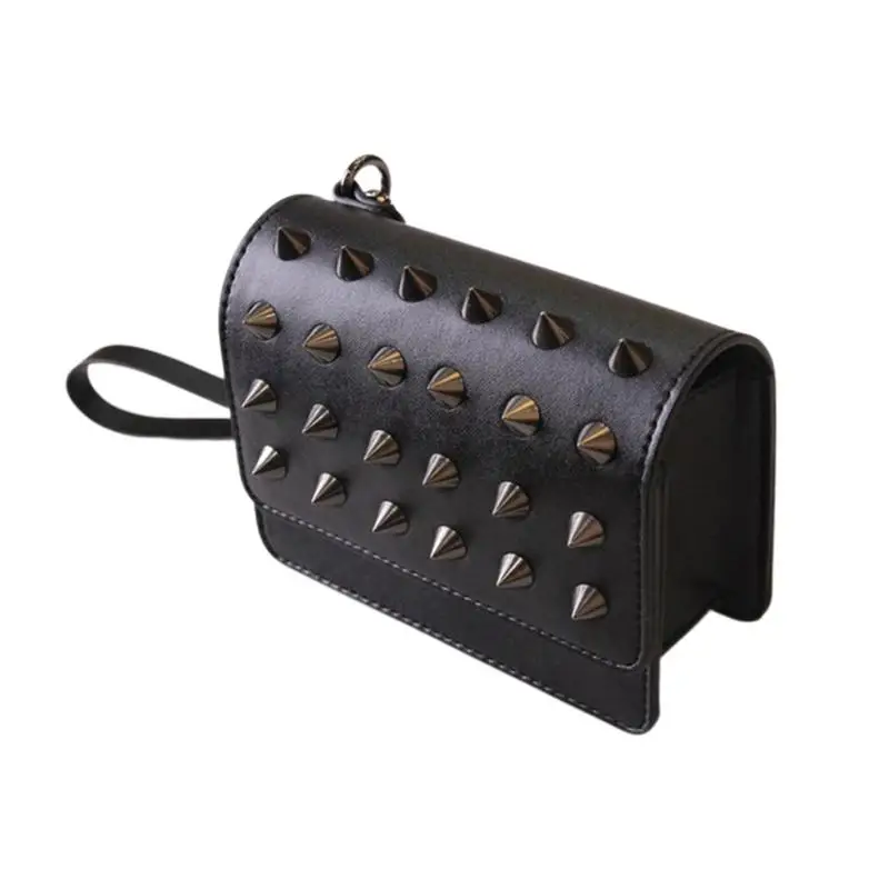 

New Golf Bag Fashion Trend Rivet Handbag Men And Women Universal Large Space Storage Bag Magnetic Opening