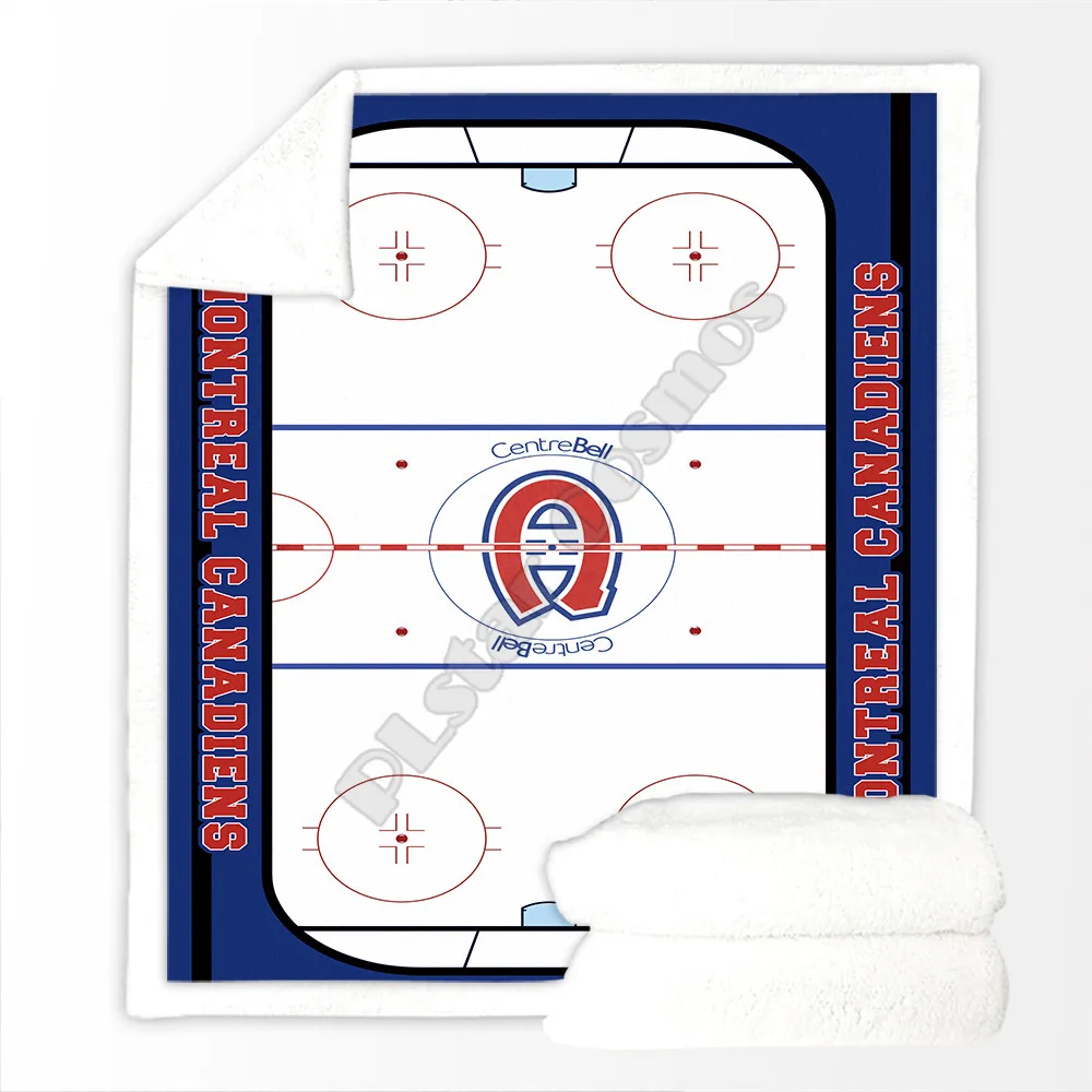 

Ice hockey Cozy Premium Fleece Blanket 3D printed Wearable Blanket Adults/kids Sherpa Blanket 07