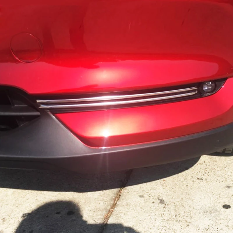 

Аксессуары для Mazda CX-5 CX5 2020-2017, передняя противотуманная фара автомобиля, отделочные полосы, декоративная крышка, внешний хромовый Стайлинг из АБС-пластика