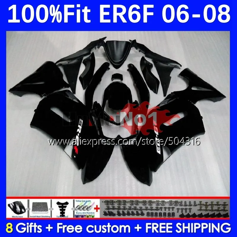 

Injection Body For KAWASAKI NINJA 650R ER6 F 650 R ER 6 F 53MC.16 ER-6F ER 6F ER6F 06 07 08 2006 2007 2008 Fairing matte black