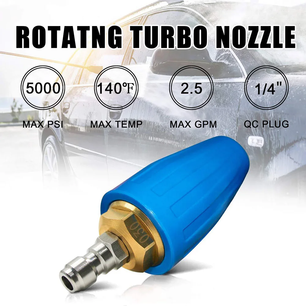 

High Pressure Turbo Rotation Nozzle Cremic Core Remove The Rust And Bark Industrial Car Washer Cleaning Machine