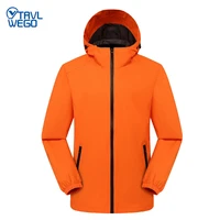 trvlwego mens spring autumn travel camping jacket outdoor sports windbreaker waterproof softshell hooded trekking hiking coat