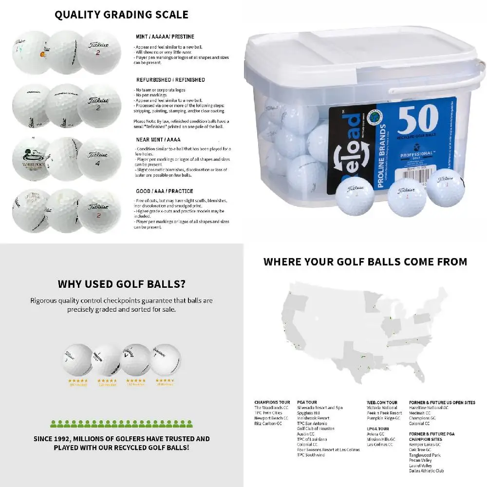 

. AAA Quality 50 Pack Golf Balls by Outstanding Performance for Fabulous Results
