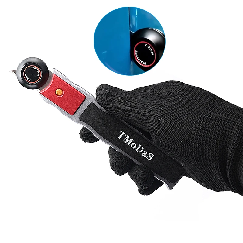 Wrap Car Door Sticker Gap Cutting Tools for Vinyl Cutter Knifes Carbon Fiber Film Paperback Slitter Metal Blades Blank Holder |