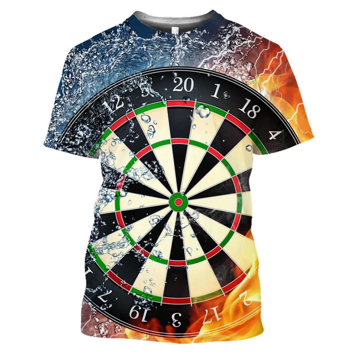 

Summer Men's Clothing 3DT Shirt Dart Board Printing Throwing Game Figure Bar Nightclub Street Top Men's T-Shirt Oversized