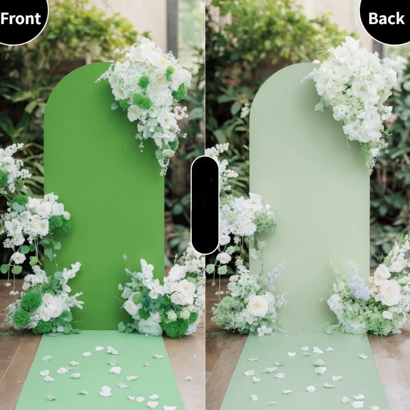 Полукруглая изогнутая накладка на кронштейн двухцветный тканевый фон для дня