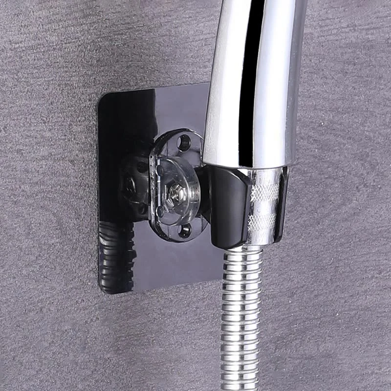 

Useful Adjustable Polished Self-adhesive Handheld Suction Up Drill-free Shower Head Holder Showerhead Rack Punch-free Adjustable