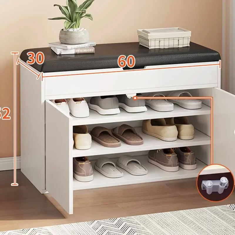 Бытовые портативные современные шкафы для обуви прихожей компактная скамейка