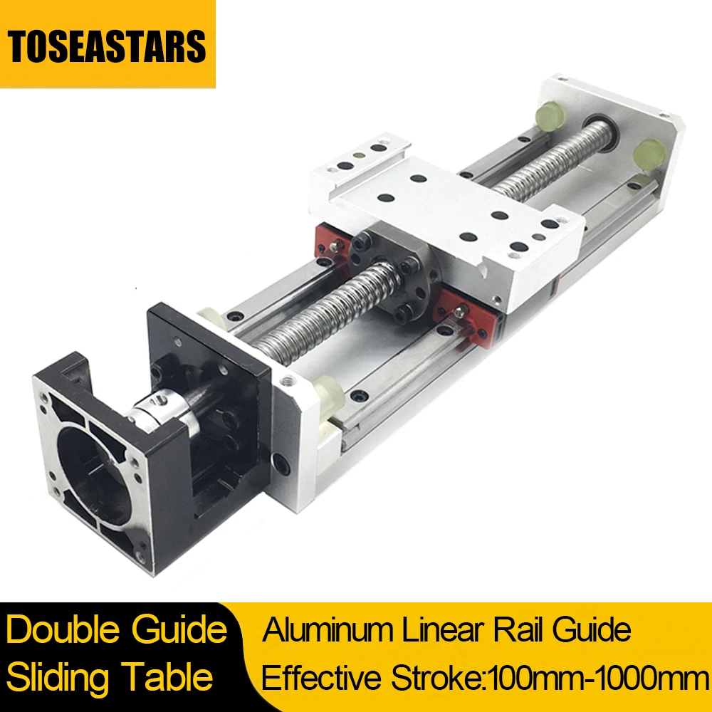 Enclosed Module Linear Guides Rail Aluminum Sliding Table Manual Stage Linear Rail XYZ Axis Dust Cover Double Rail Guide