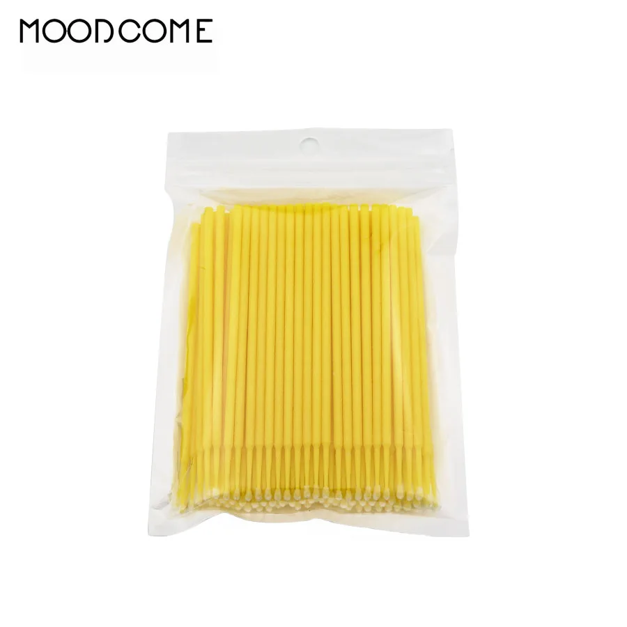 100 шт. миниатюрная кисть для очистки накладных ресниц одноразовые ресницы