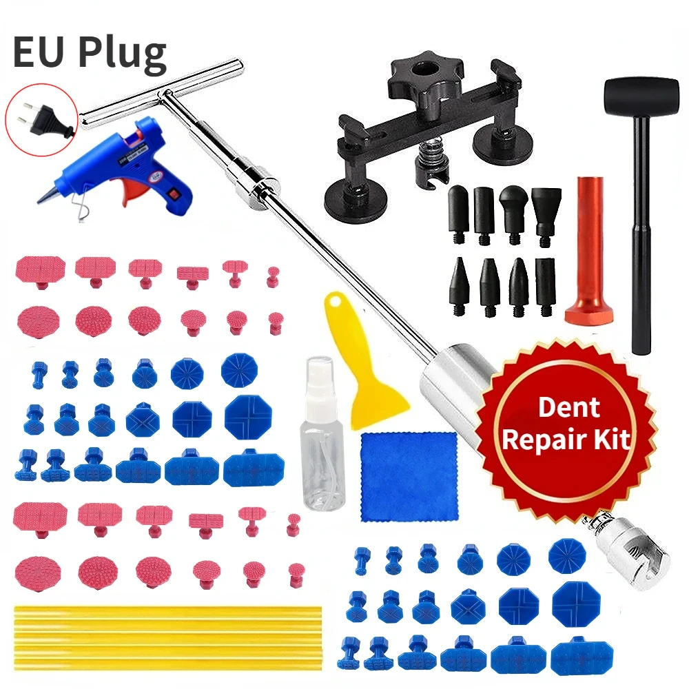 

Профессиональный Набор Инструментов Для Ремонта Вмятин Автомобиля, Набор Инструментов Для Удаления Повреждений Без Покраски