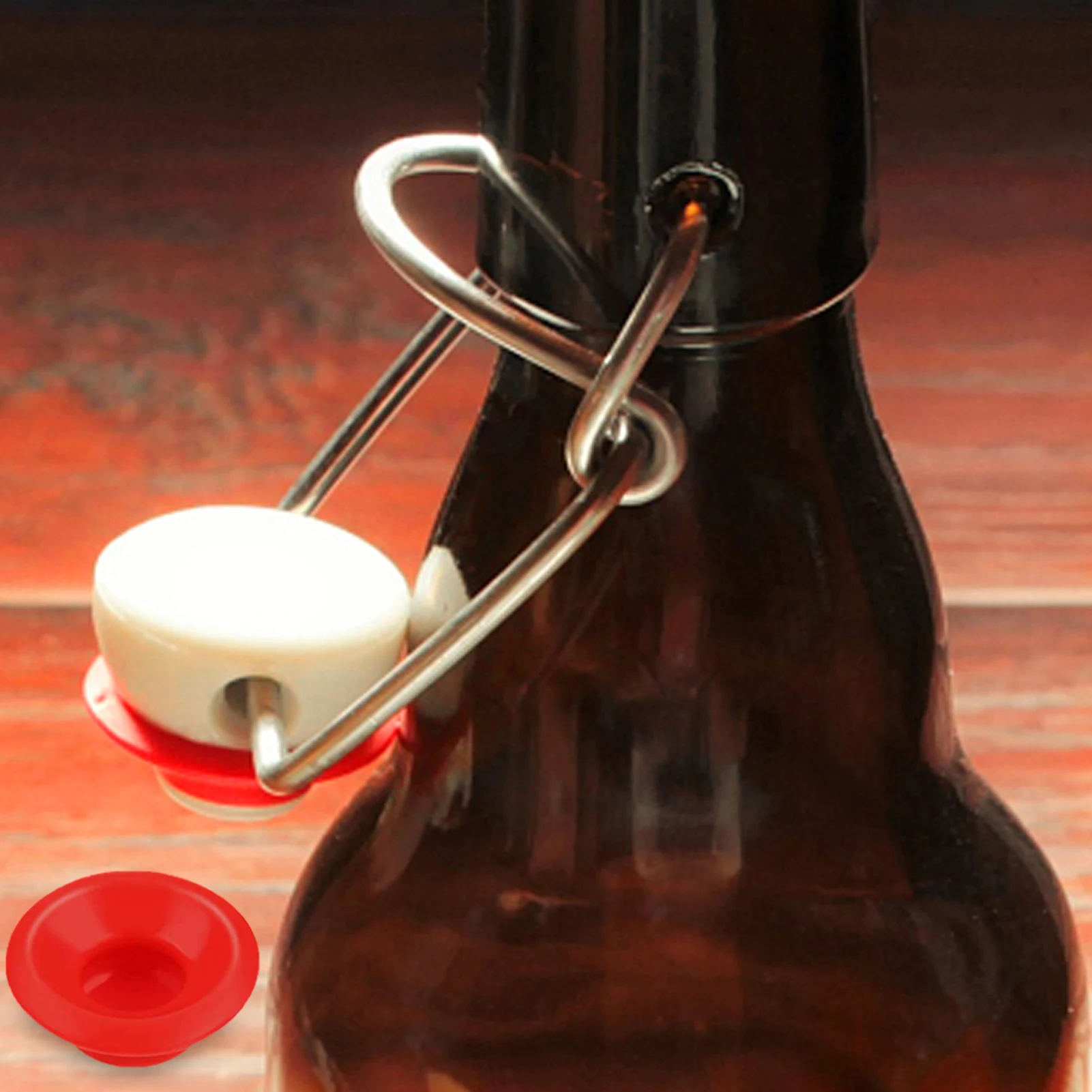 

70pcs Silicone Rubber Washer Home Brewing Beer Bottle Cap GasketHigh Temperature Leak-Proof Bottle Cap Sealer For Soda And Swing