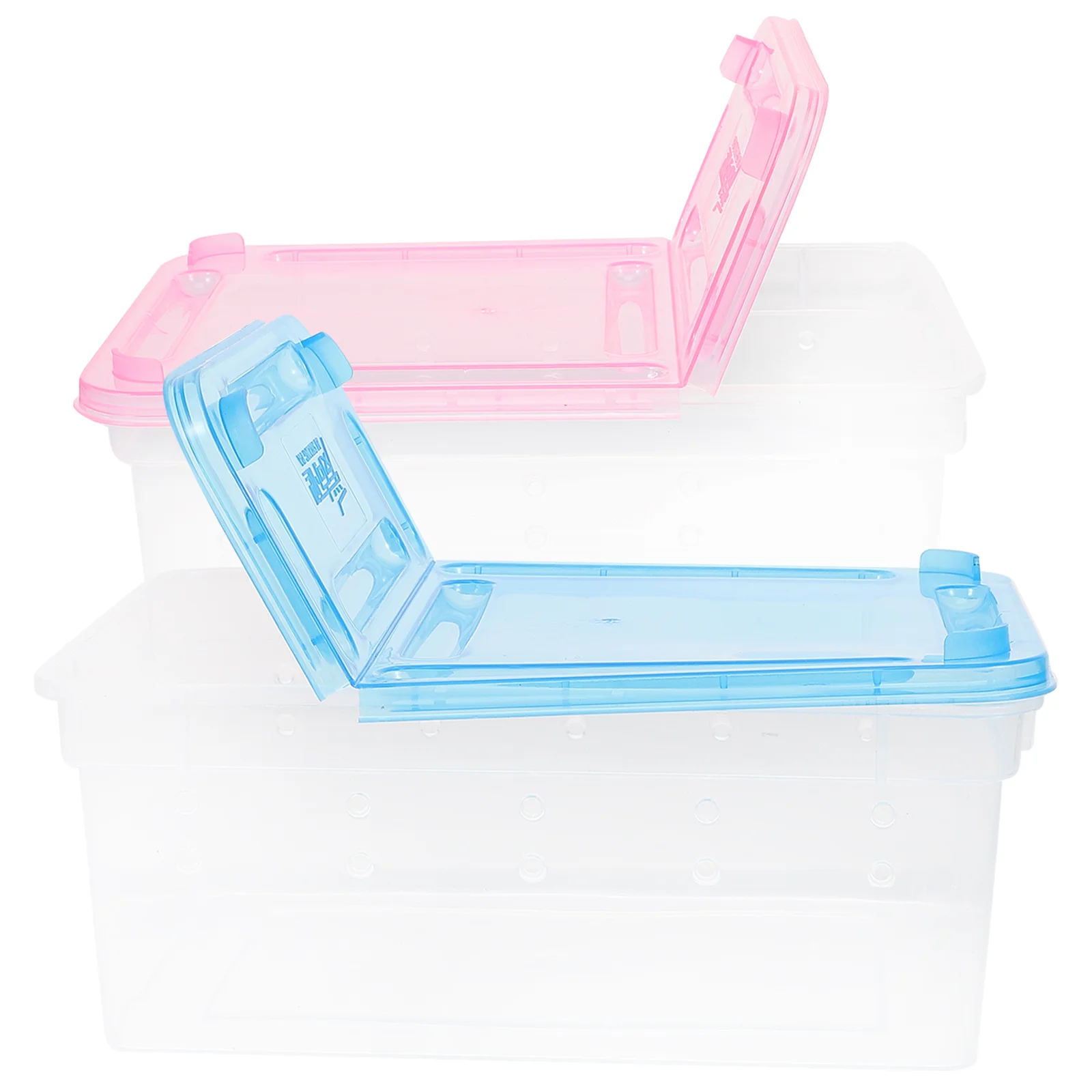 2 шт. террариум для рептилий коробка кормления портативная клетка-контейнер