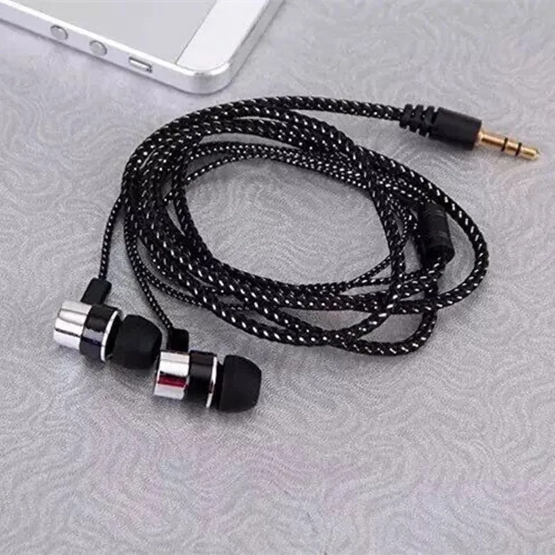 

3.5mm Wired Headphones With Bass Earbuds Stereo Earphone Wire Music Sport Headset For Xiaomi IPhone