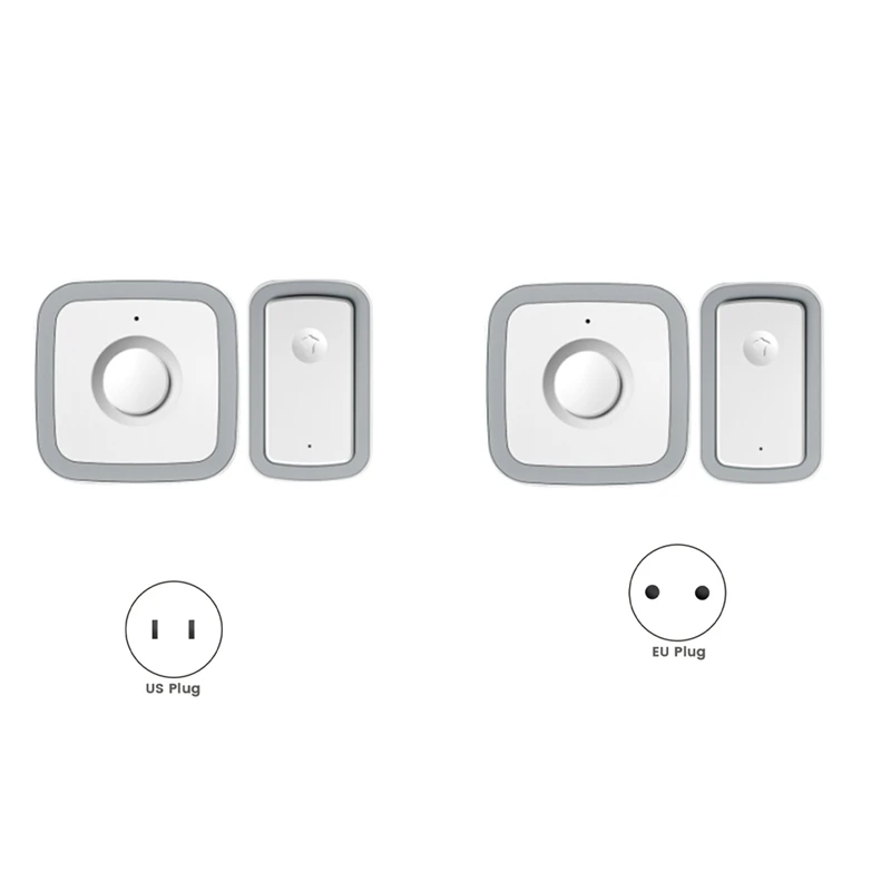 Call Button Pager Wireless Door Bells 5 Gear 300M For /Elderly/Patient/Disabled/Pregnant Woman Durable EU Plug