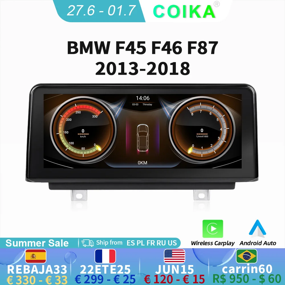 

8 Core IPS Touch Screen Android 10 System Car Stereo For BMW F45 F46 F87 Google BT PIP WIFI SIM GPS Navi Radio Wireless Carplay