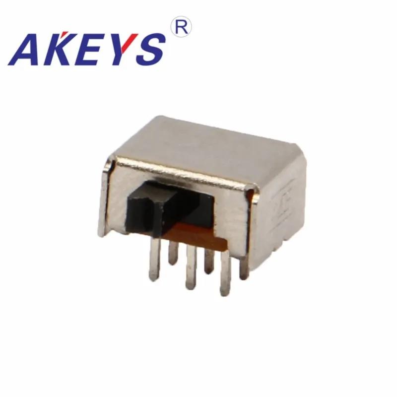 10 шт. SK-22D07 2P2T двухполюсный двухпозиционный ползунковый переключатель боковая