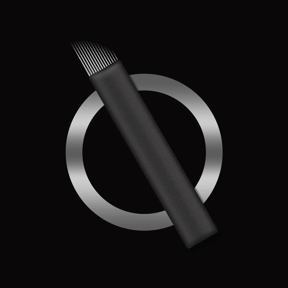 

16S.15 мм микроблейдинг иглы индивидуально упакованные одноразовые водонепроницаемые острые U-образные микролезвия PMU для ручного тату-ручки