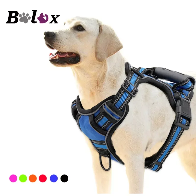 

2023NEW Dog Harness No Pull Breathable Reflective Pet Harness Vest For Small Large Dog Outdoor walking Training Dogs Accessorie