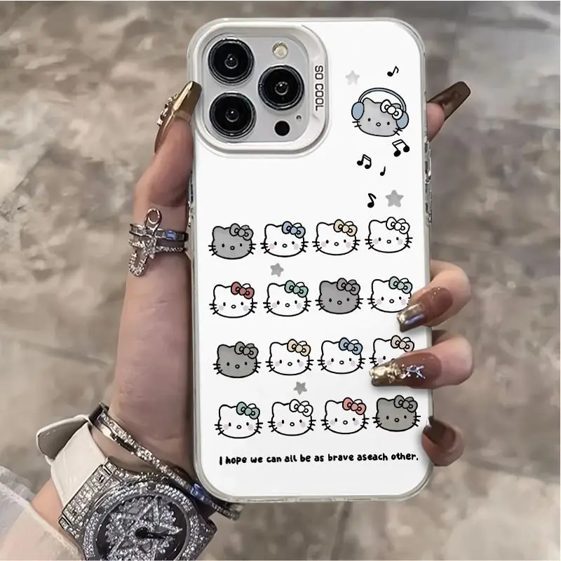 Чехол Sanrio Hello Kitty для iPhone 15 14 13 Pro Max 11 12 XR XS MAX Y2K