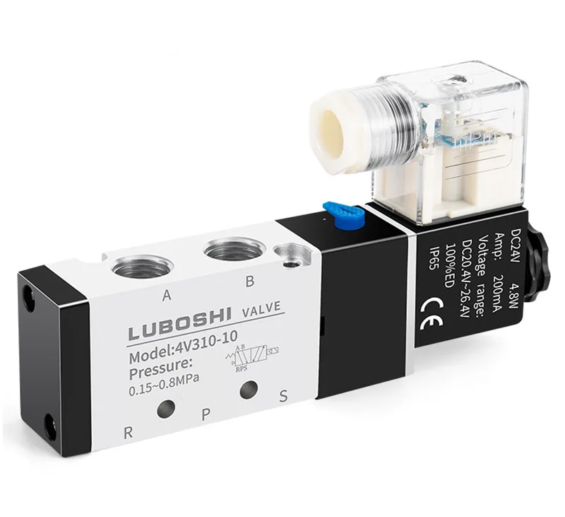 

Solenoid Valve 4v210-08 Reversing Valve DC 24V Pneumatic Control Valve 220v