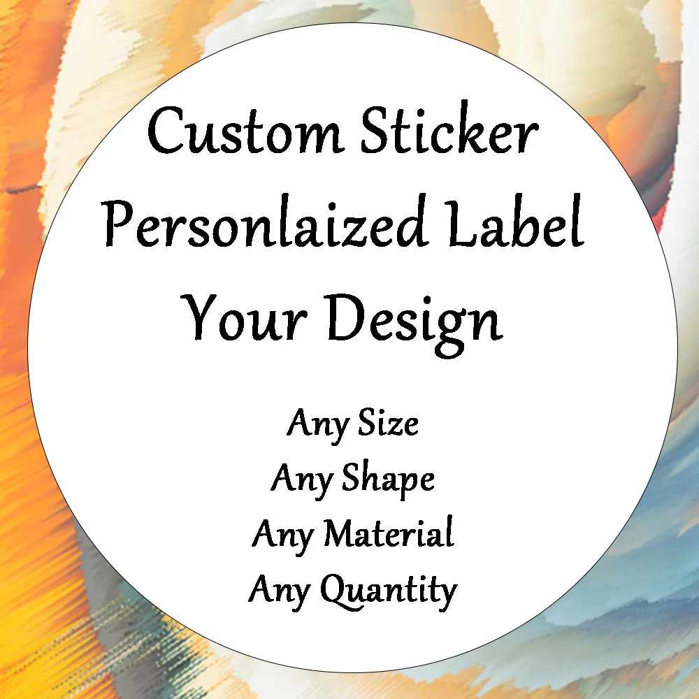 

Custom Personalized Logo Sticker Bright Glossy Matte Adhesive Paper Label Weeding Party DIY Decoration for Gift Packaging Seal