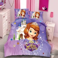Disney Princess Duvet Cover Set Single Twin Size Bedding For Girls Bedroom Decor Bedclothes Coverlet Children Bed Sheets