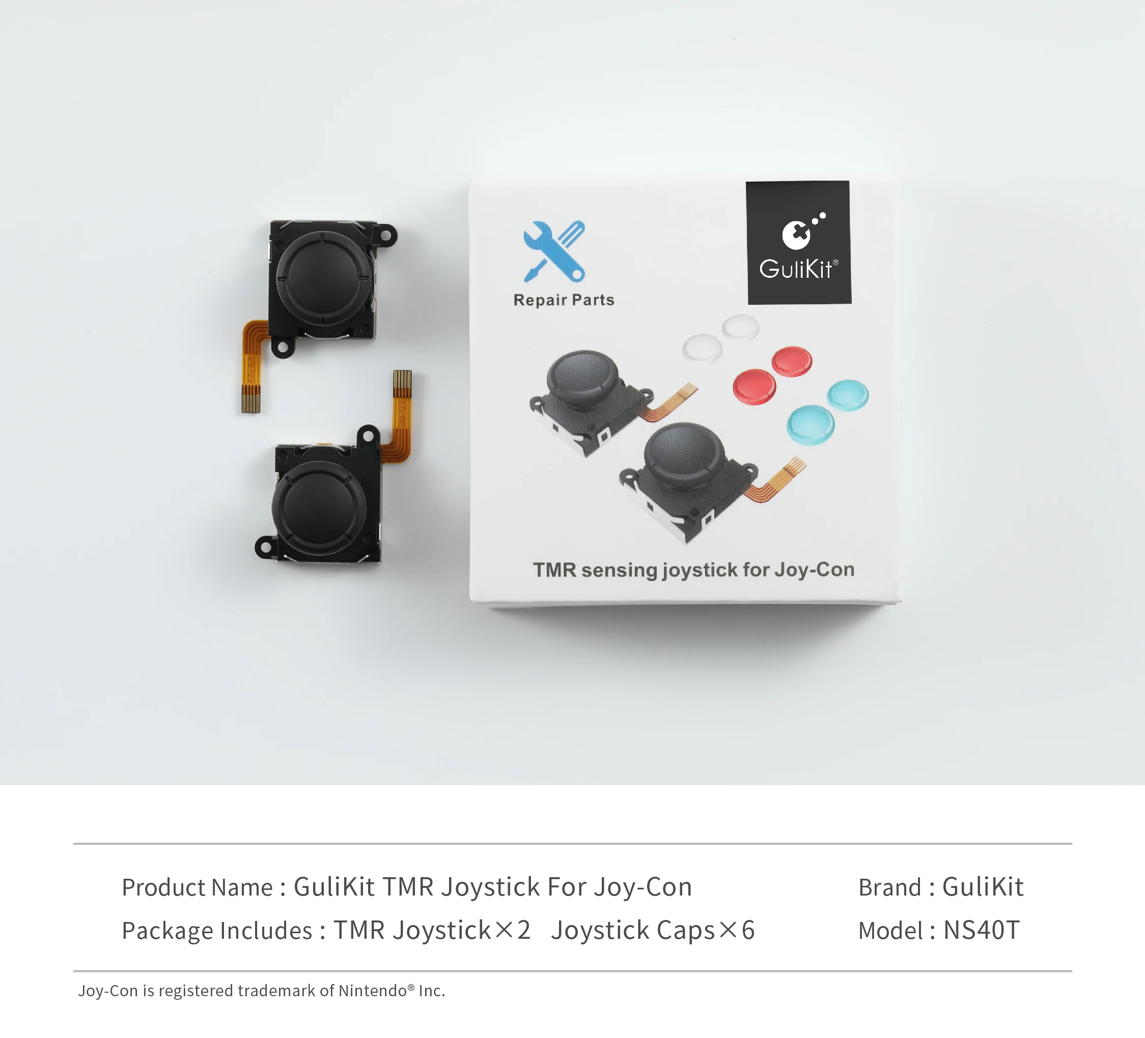 GuliKit TMR Sensing Joystick для замены Joy-Con, электромагнитный джойстик без дрейфа для Nintendo Swicthпереключателя, OLED-ремонт (art.: 3920cc063db40) - 3920cc063db40
