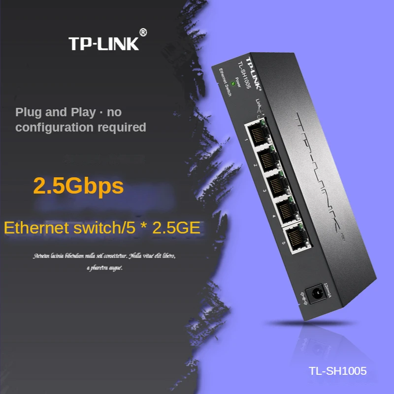Tp-link Switch 2500mbps 2.5g Switch 2.5gbps Switch 2.5gb Switch 2.5 Gigabit Todos 5*2.5gb Rj45 Ethernet Tl-sh1005 Plug And Play