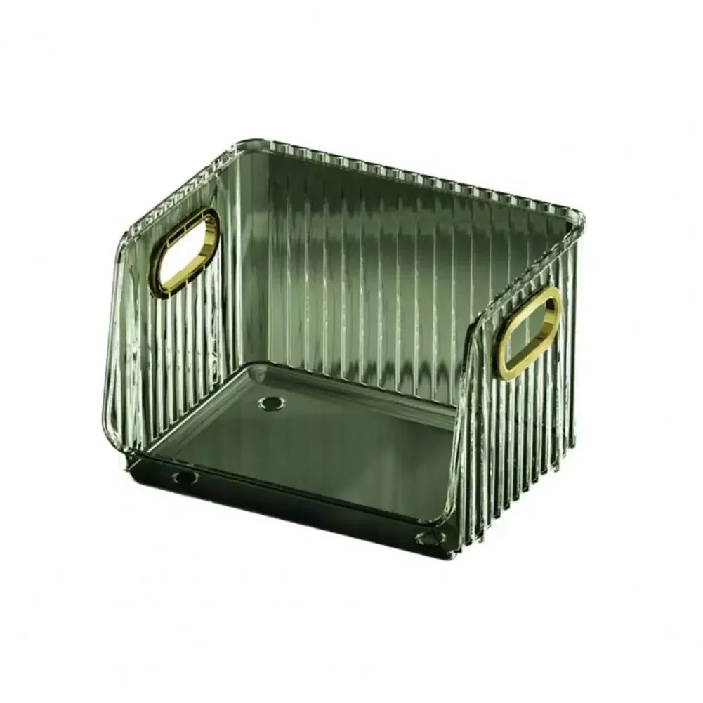 

Cosmetic Storage Box Delicate Stackable Lightweight Clear Makeup Storage Box Holder for Bathroom