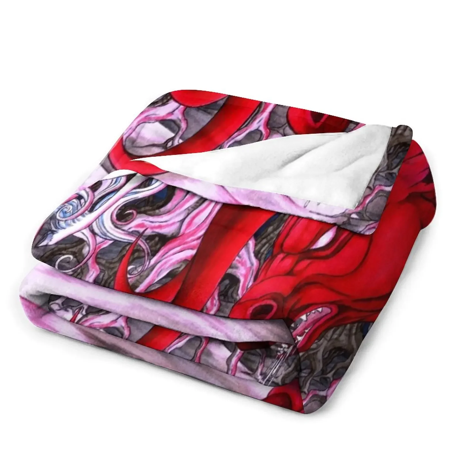 Одеяло в клетку с единорогом для косплея