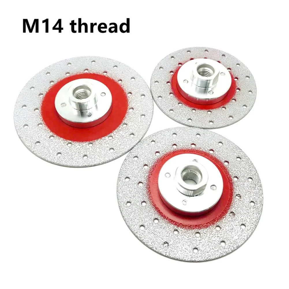 

M14 Double Sided Brazed Diamond Coated Grinding Disc Cutting Wheel 100/115/125mm For Cutting Grinding Ceramic Tiles Marble