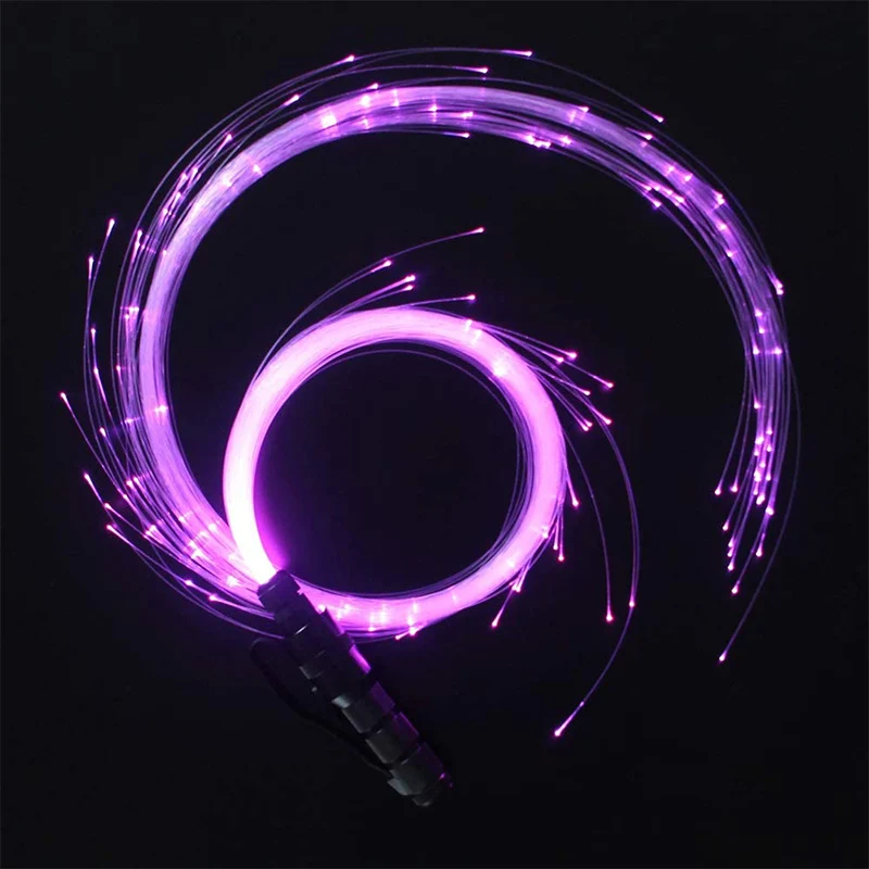 

LED Fiber Optic Whip Dance Space Whip Super Bright Light Rgb Effect Mode 360° Swivel Dancing Parties Shows EDM Music Festivals