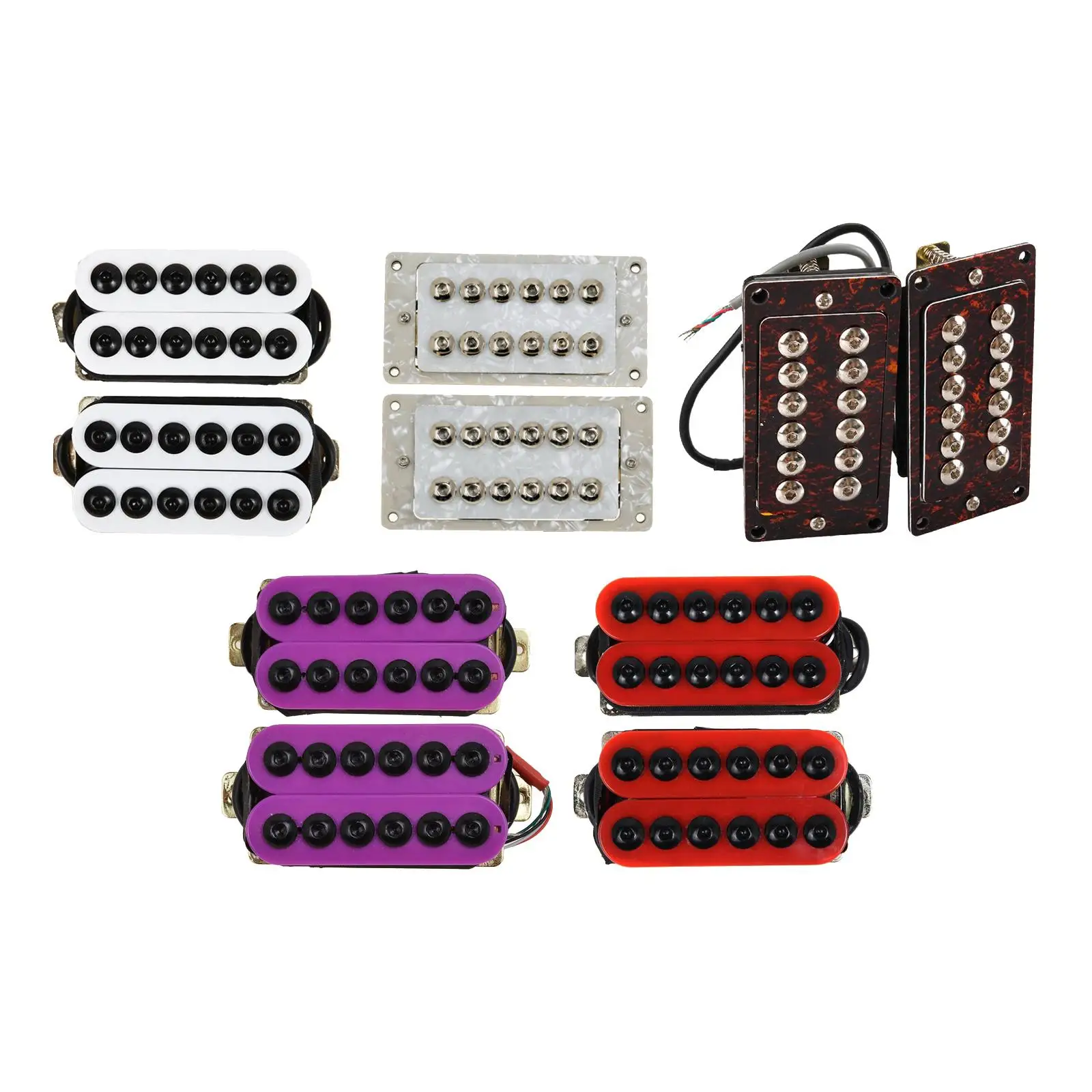 

2Pcs Electric Guitar Pickup Humbucker Durable ,Replacement Part for Bass