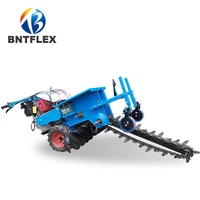 hand held ditching machine deep project agricultural orchard small chain type pipeline cable diesel trenching artifact machine