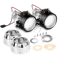 universal 2 5 inch bi xenon projector lenses driving light drl headlights h4 h7 9005 9006 h1 hidled car retrofit styling use
