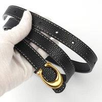 women leather belts retro simple denim dress waist strap c buckle ladies high quality waistband jeans belt