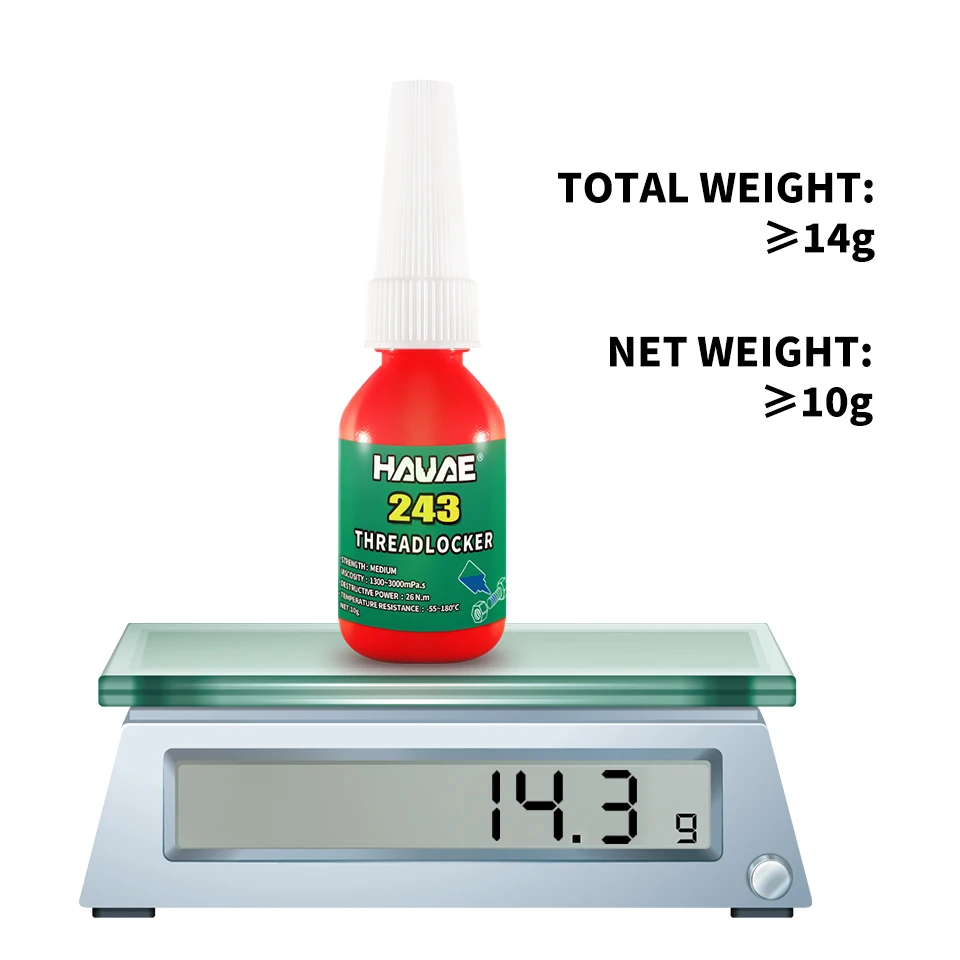 HAUAE 243 синяя Резьбовая Блокировка средней прочности съемный металлический