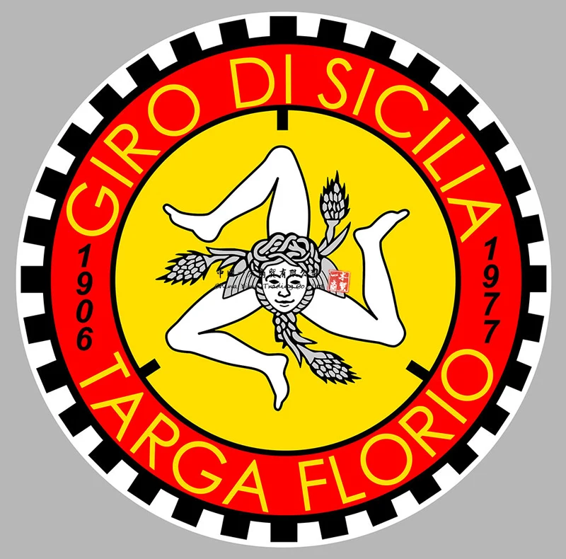 

Наклейка на гоночный трек Targa florio sicilia