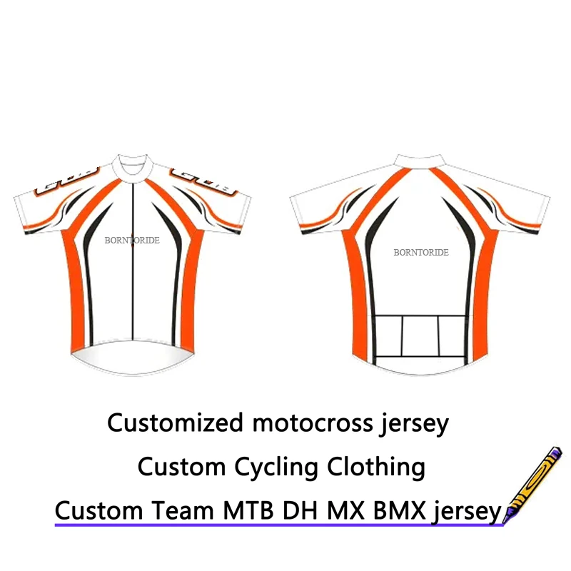

Custom made team club logo name DH enduro jersey MTB cycle shirts bikecross motocross downhill T-shirts