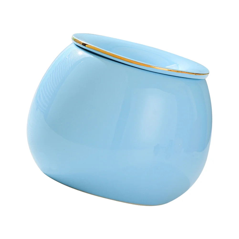 

Ceramic Ashtray Decorative Windproof Ashtray Ornament Desktop Adornment