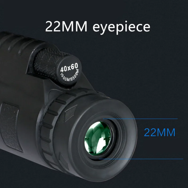 40X60 зум монокулярный телескоп для смартфона камера Кемпинг походы рыбалка с